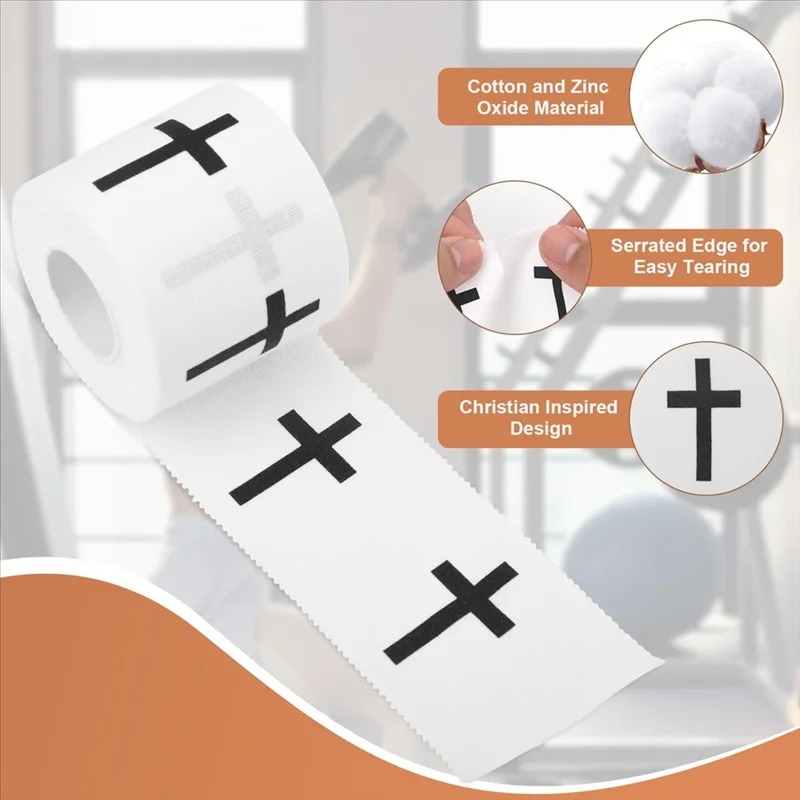 Finger Tape Athletic - Pamuklu Tırtıklı Kenarlı Spor Bandajı, Atletik