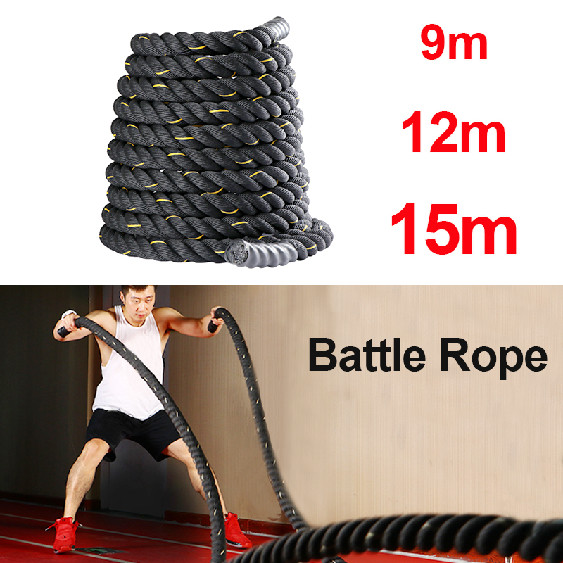 9M/12M/15M Fitness Battle Rope - Crossfit Equipment incelemesi ve fiyatı